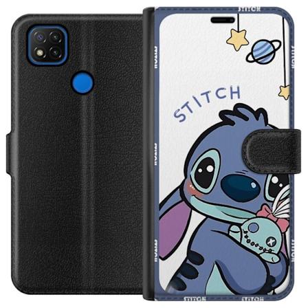 Xiaomi Redmi 9C Plånboksfodral Stitch rymden