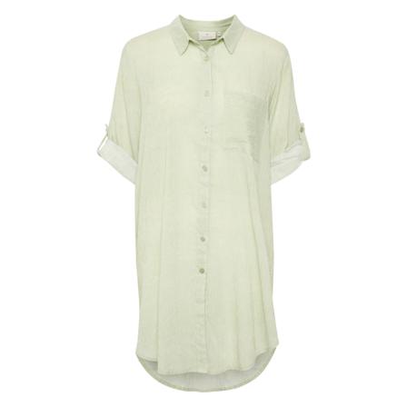 Kaffe KAvivian Shirt Kjole 3/4 Grøn, Dame
