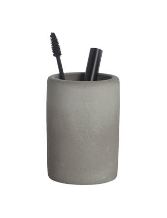 Cement Tumbler Home Decoration Bathroom Interior Toothbrush Holder Grå House Doctor*Betinget Tilbud