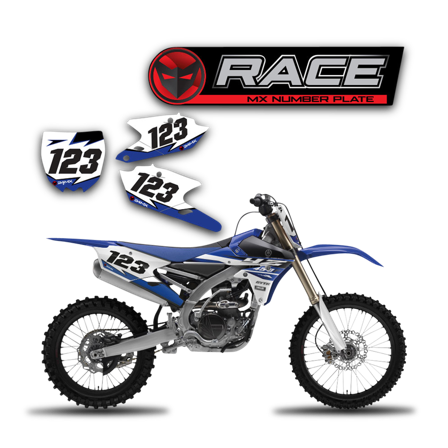 Race Nummerplaatstickers - Yamaha YZ 125 1989-2026