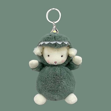 12cm Förvandlas till Lammdocka Barnens Semestergåva Söta Lamm Klä upp Plyschleksak (Dinosaurie) A