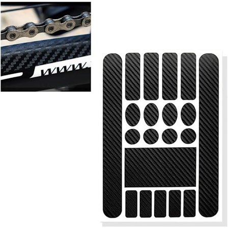 1 stk. Cykel Kerne Sticker (Sort) Stelbeskytter Anti-Ridse Cykel Sticker Landevejscykel Beskyttelsestape