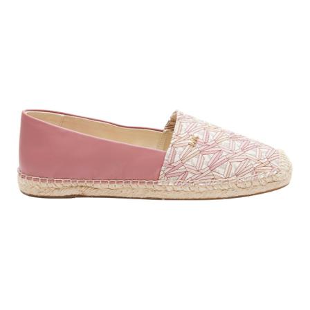 Michael Kors, Kendrick Logo and Leather Slip-On Espadrille Różowy, Kobieta, Rozmiar: 36 EU