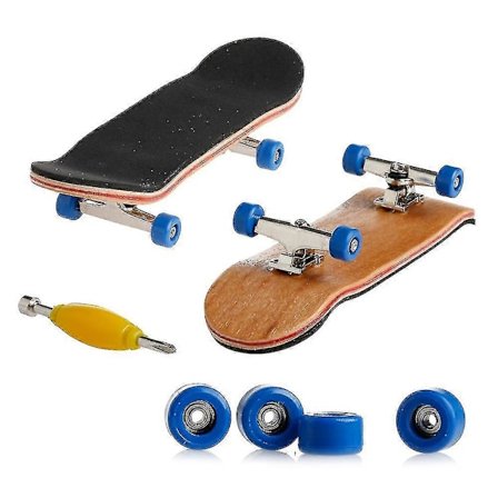 1 sæt Træ Fingerboard Skateboard Sportspil Børnegave Maple Træ Sæt Ny