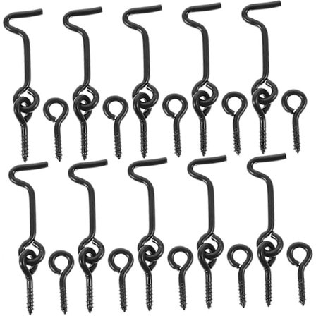 10 Par Kroklås Fönsterkrok Fönsterdörr Hyttlås Dörren Dörrkrok och Ögla