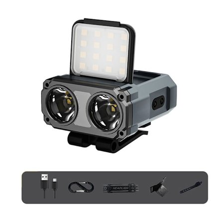 Ultra Ljusstark Mini Uppladdningsbar Pannlampa LED Clip On Keps Lampa