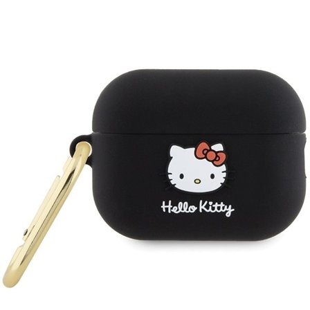 Hello Kitty silikone 3D Kitty Head-etui til AirPods Pro 2 (2022/2023) - Sort