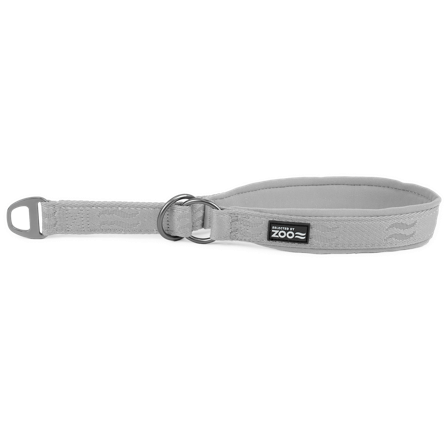 Selected by ZOO - Hundehalsbånd Rufus halvtrinn 25 mm x 45-55 cm Gråt - Hund - Halsbånd - ZOO.no