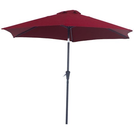 Rootz Parasol - Garden Parasol - Sun Protection - Umbrella - Hand Crank - Tilting Function - Red