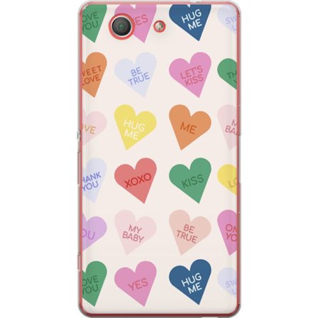 Yhteensopiva Puhelinkuori Sony Sony Xperia Z3 Compact Karkkisydämet