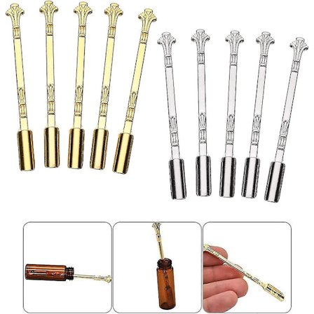 10 st Mini Sked Spade, Bordsartiklar Charm, Hemtillbehör Hängen Halsband (guld, Silver) szkyd