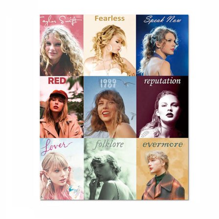Singers Taylors Swifts plakat til personliggørelse, hængende pynt, ideel gave til Swifties -