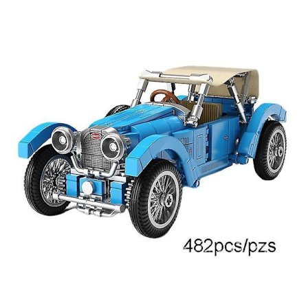 Sembo T38a Classic Car Vintage Building Blocks Model Moc Bricks Children Retro Vehicle Toys For Boys Kids Birthday Giftsno Original Box