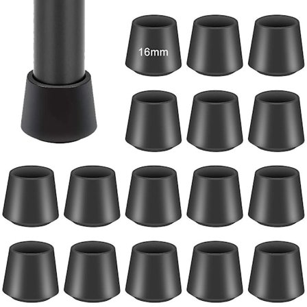 Stolbenkapper til stolben, 16 gummi stol kapper fødder pads stolbensbeskyttere stol kapper silikone