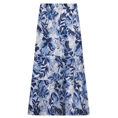 Weird Fish Dam/Dam Harini Tryckt Dubbellagers Midikjol