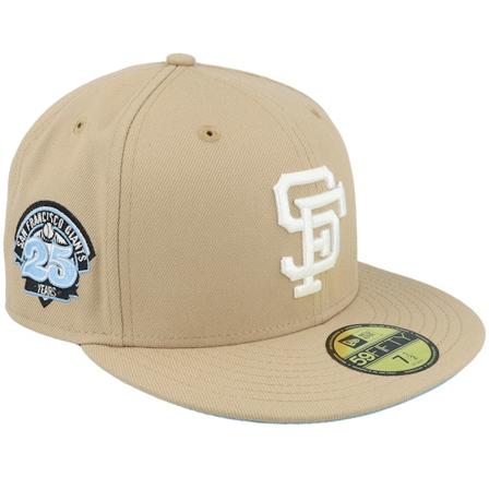 New Era - San Francisco Giants Infinity Mega 59FIFTY 25 Camel/Sky Fitted Fitted Beige Cap - MLB @ Hatstore