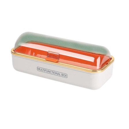 Dræn Bordservice Container Bestik Organizer ORANGE