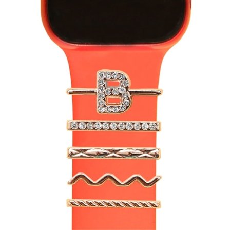 Apple Watch Series 8 (45mm) / (41mm) / Ultra strass klockarmband berlocker - Glänsande B