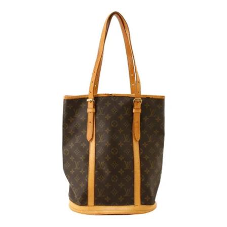Louis Vuitton Vintage, Pre-owned Bucket Bag Bruin, Dames, Maat:ONE Size,leather
