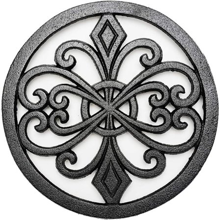 Sungmor Gjutjärn Grytunderlägg, Rostfritt Svart Ställ Hållare för Varma Grytor eller Tekanna,