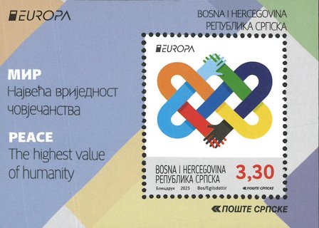 Serbisk Rep - EUROPA 2023 Fred - Postfrisk miniark