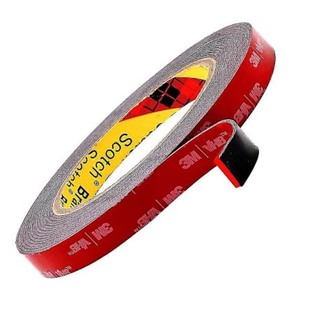 3M VHB Erittäin Vahva Kaksipuolinen Teippi, Musta, 3m X 1,5cm