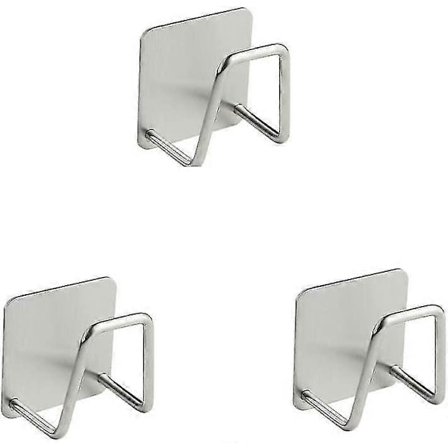 Itseliimautuvat ruostumattomasta teräksestä valmistetut koukut keittiöön, kylpyhuoneeseen, toimistoon, vaatekaappiin - vedenpitävät, ei liimaa tarvita