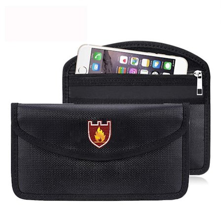 Brandsikkert pengepose, 7,78''*3,93'' Vandtæt og brandsikkert kuvert, lille brandsikkert opbevaringspose til dokument