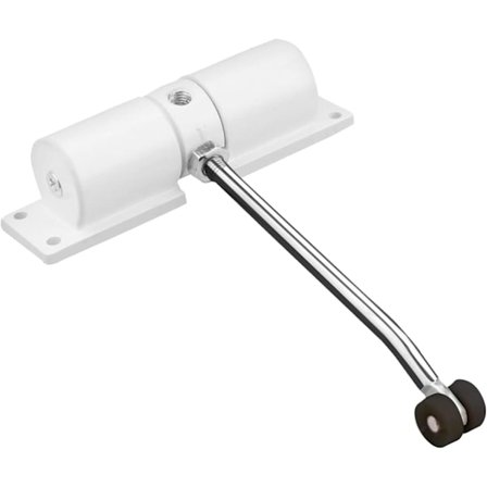 Automatisk dörrstängare med fjäder, justerbar dörrfjäderstängare för innerdörr, tyst automatisk dörrstängning för dörrvikter 20-35 kg, med 