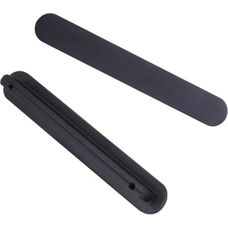 Harjattu messinki vetimet musta keittiökaapin vedin -96mm (6kpl)