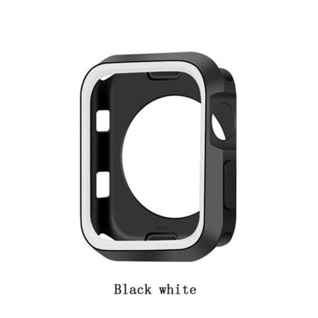 Suojaava TPU-suojus - iWatch Series 1/2/3 Svart/Vit 38mm