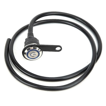 25mm/0.98in Vedenpitävät teräksiset kohdevalot Ohjaustangon ajovalokytkin moottoripyörään polkupyörään, hopea