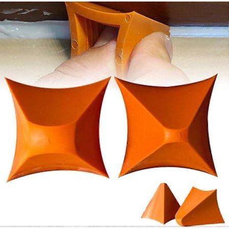 Silikonfugeverktøy, fugeutjevningsverktøy, fugeutjevningsverktøy, gjenbrukbar fugepåføringsverktøy 4/6/10/16mm kjøkken - WELLNGS