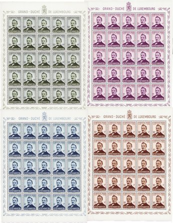 Luxembourg 1949 - MICHEL 464-467 - Postfrisk ark