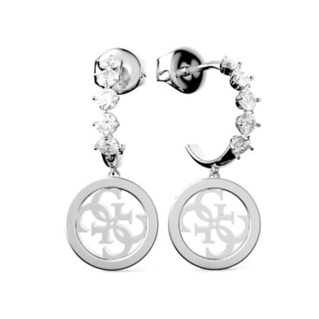 Örhängen - Guess - Jube01112Jwrht-u - Rostfritt stål - Stenar - Logotypcirkel