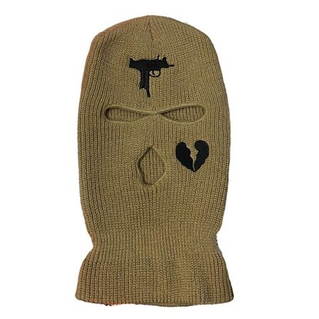 3-hullers Balaclava Strikket Ansigtsdækning Koldt Vejr Vindtæt Åndbar Ski Ansigtsdækning til Mænd Kvinder Cykling Løb