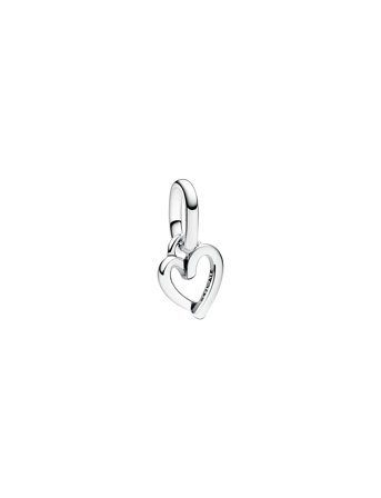 Pandora Heart Sterling Silver Mini Dangle - Silver - ONE SIZE