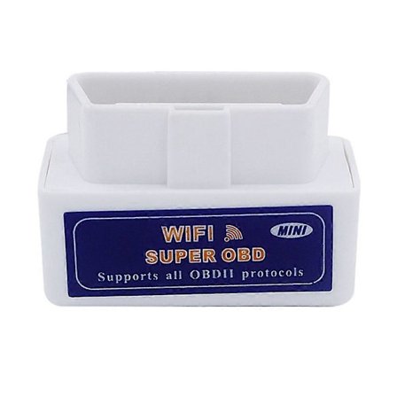 Mini Auton Vikakoodinlukija Bluetooth-yhteensopiva PIC18F25K80 Kaksinkertainen PCB Autoskanneri OBD2 -327 1.5 BT/WIFI, Valkoinen