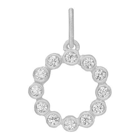Frk. Lisberg Emmy pendant silver Grå, Dame Halskæder, Størrelse: ONE Size