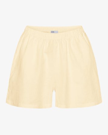 Linen Shorts - Soft Yellow - Female - M