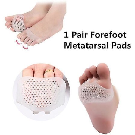 Silikon Metatarsalputer for Forfot for Smertelindring - Ortopediske Fotmassasje Anti-skli Beskyttere