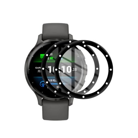 Venu3 3S Skärmskydd kompatibelt med Garmin Venu 3 Böjd Kant Film Anti-repa skyddsfilm Ej Glas kompatibelt med Garmin Klocktillbehör