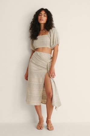 Trendyol Topp- och underdelsset - Strandkläder - Beige - EU 36