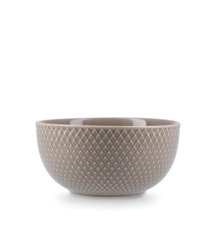 Lyngby Rhombe-Earth Skål Ø13 clay