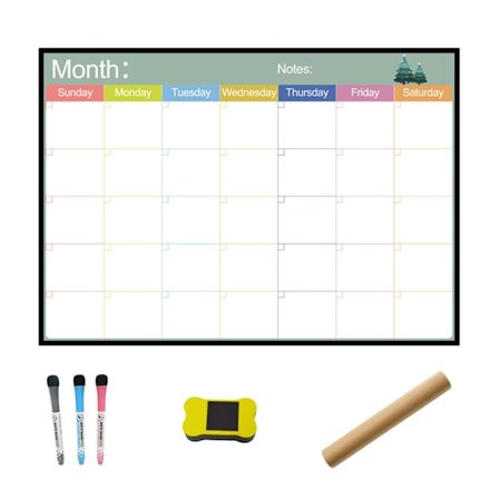 A3 Magnetic Monthly Planner Whiteboard Køleskabsmagnet Ugentlig Meddelelse Tegning Køleskab Bulletin