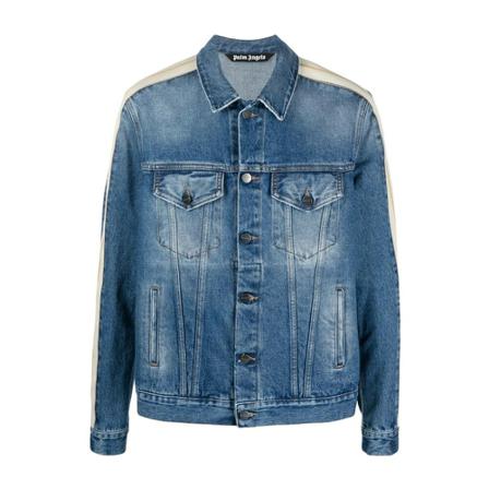 Palm Angels - Jeansjackor - Blå - Herr - Storlek: S, Herr, Storlek: S