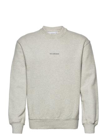 Distressed Crew Logo Sweatshirt Trøje Grå HAN Kjøbenhavn