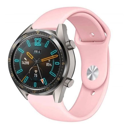 Huawei Watch GT / Watch Magic klockband av silikon - Rosa