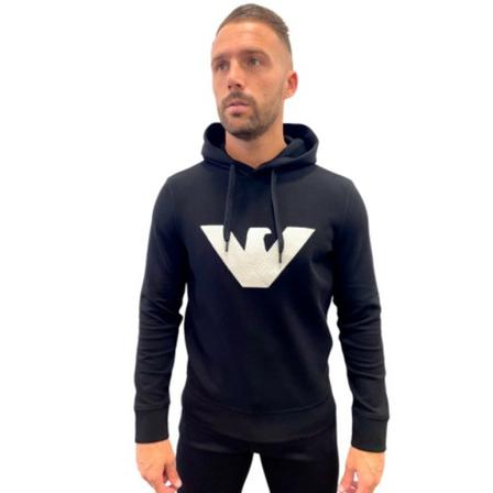 Emporio Armani Hoodies Sort, Herre