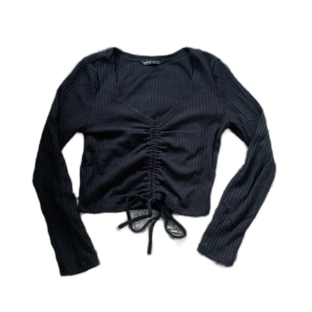 Svart långärmad topp